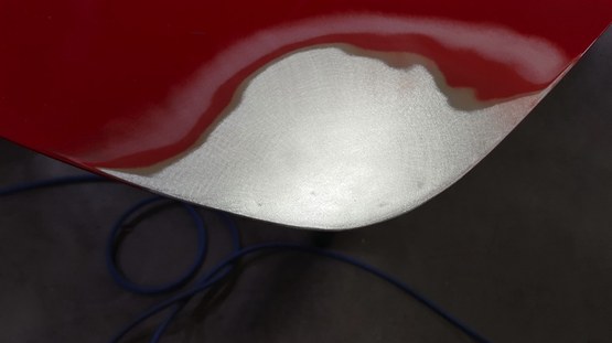 Invisible aluminium repair to a bonnet