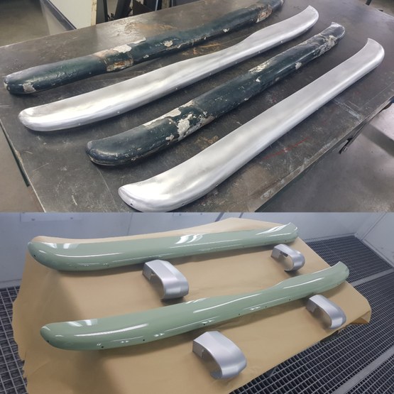 Replica aluminium parts for the 1951 Siata Daina Coupe
